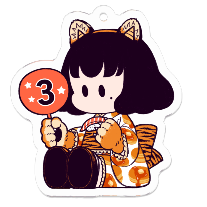 OSWR_アクリルキーホルダー(コーティングあり)_うちわ