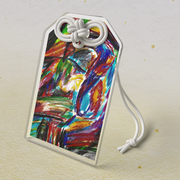 アクリルお守り - 50 × 80mm