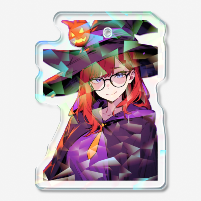 ホログラムアクリルキーホルダー - 50 × 50mm