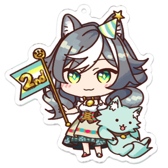 アクリルキーホルダー（コーティング） - 70 x 70 (mm)