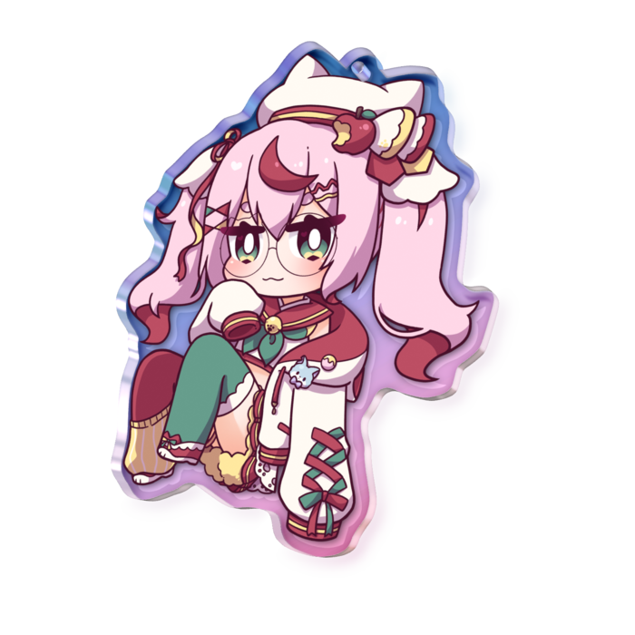 オーロラアクリルキーホルダー - 70 × 70mm