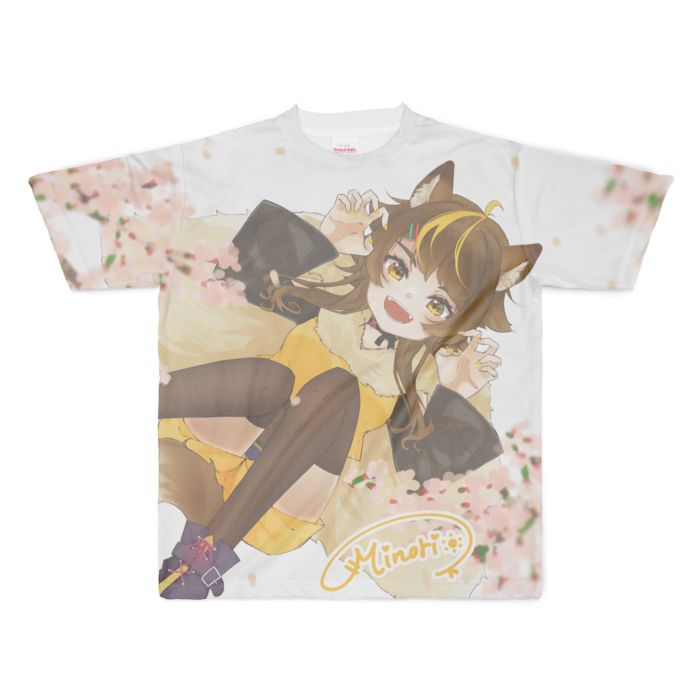 フルグラフィックTシャツ - XL - 正面印刷のみ