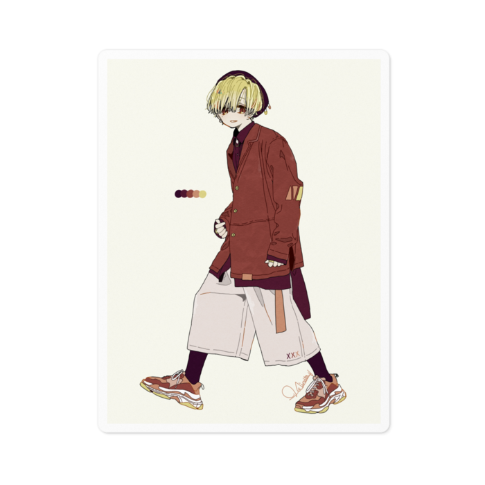 ステッカー - 100 x 100 (mm)