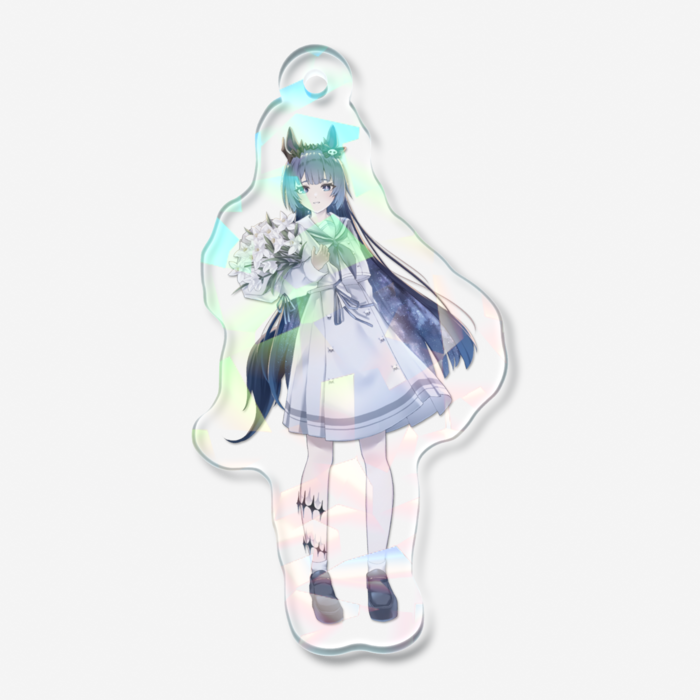 ホログラムアクリルキーホルダー - 50 × 50mm(1)