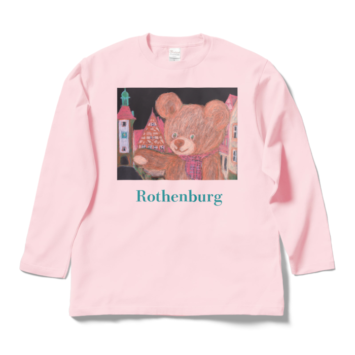 ロングスリーブTシャツ - L - ライトピンク