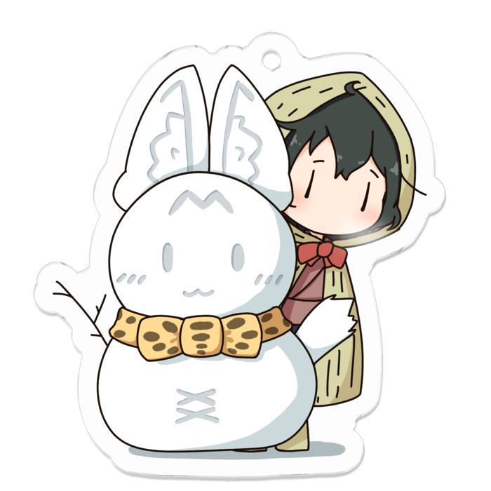 アクリルキーホルダー（コーティング） - 50 x 50 (mm)