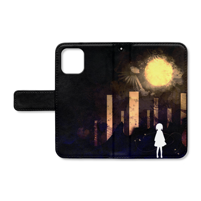 手帳型iPhoneケース - iPhone12 mini - ストラップ穴 あり