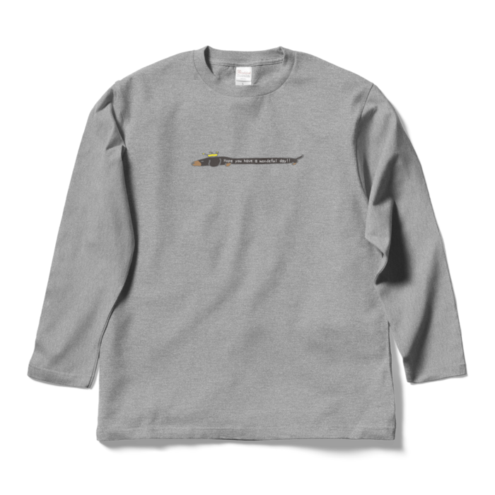 ワンダフルロングスリーブTシャツ - L - 杢グレー