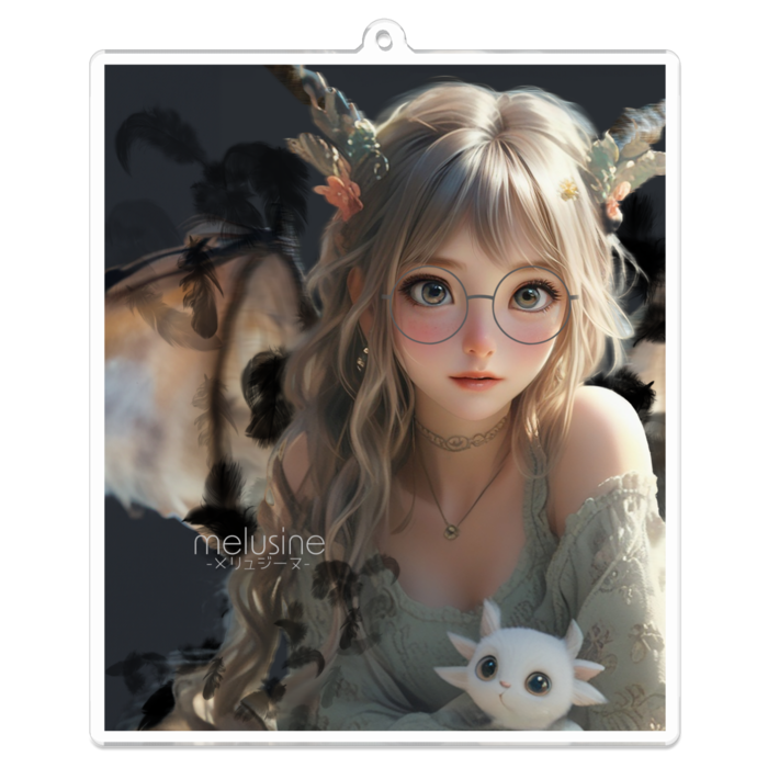 アクリルキーホルダー（コーティング） - 100 x 100 (mm)