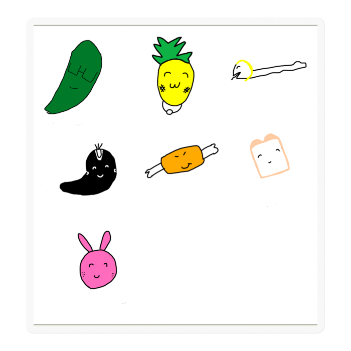 ステッカー - 100 x 100 (mm)