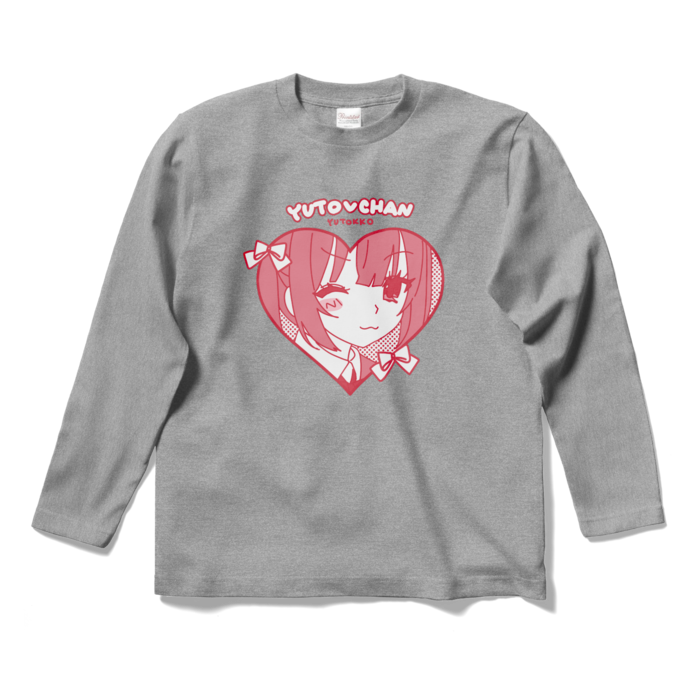(ゆ)ロングスリーブTシャツ - S - 杢グレー