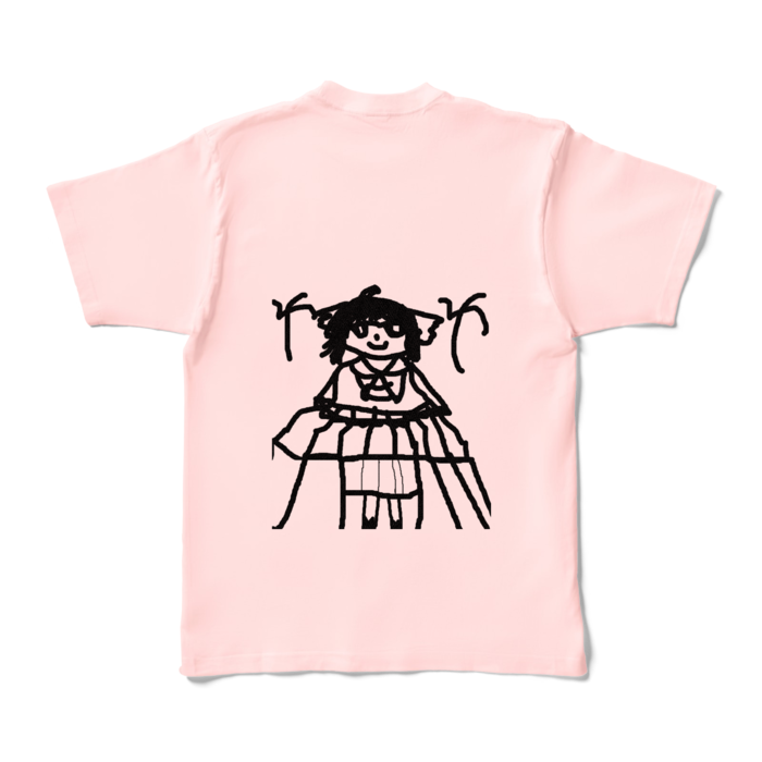 八弥カラーTシャツ - XL - ライトピンク (淡色)