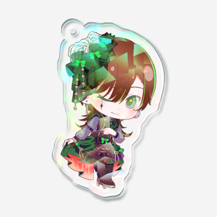 ホログラムアクリルキーホルダー - 50 × 50mm