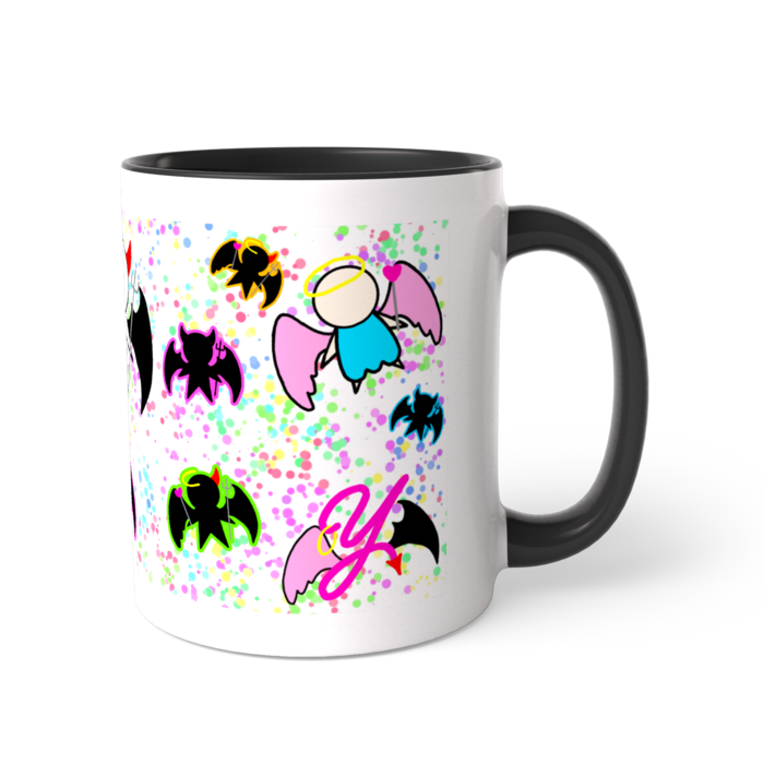 【ブラック】ツートンカラーマグカップ