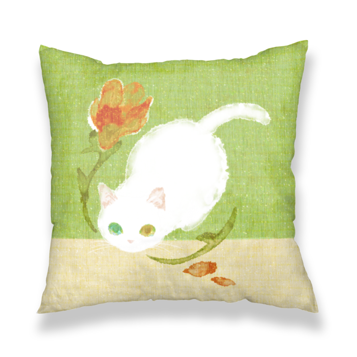 クッションカバー緑 - 450x450(mm)