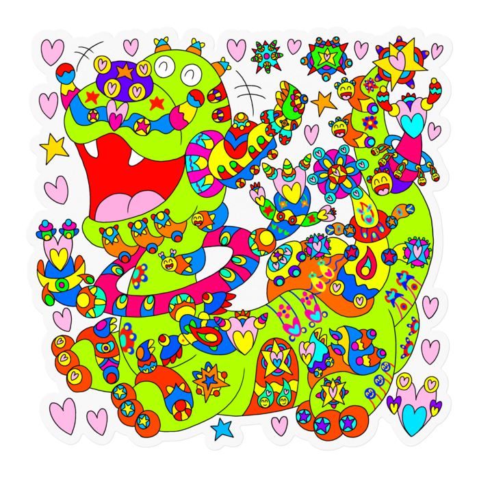 ステッカー - 100 x 100 (mm)(1)