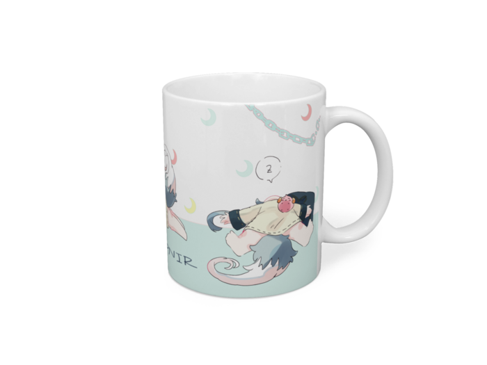 三日月バージョン - 直径 8 cm / 高さ 9.5 cm