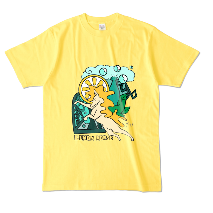 カラーTシャツ - L - イエロー (濃色)