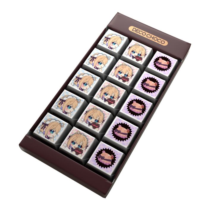 DECOチョコ - 列ごとにデザイン