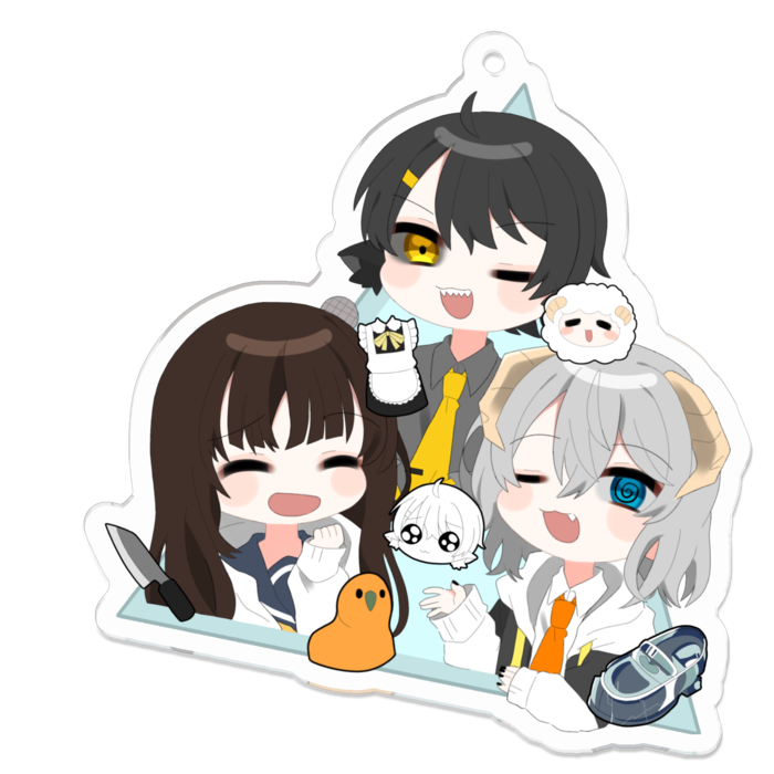 アクリルキーホルダー - 70 x 70 (mm)