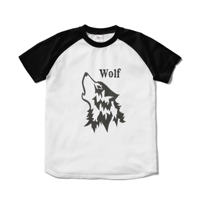 ラグランTシャツ - S - ホワイト×ブラック