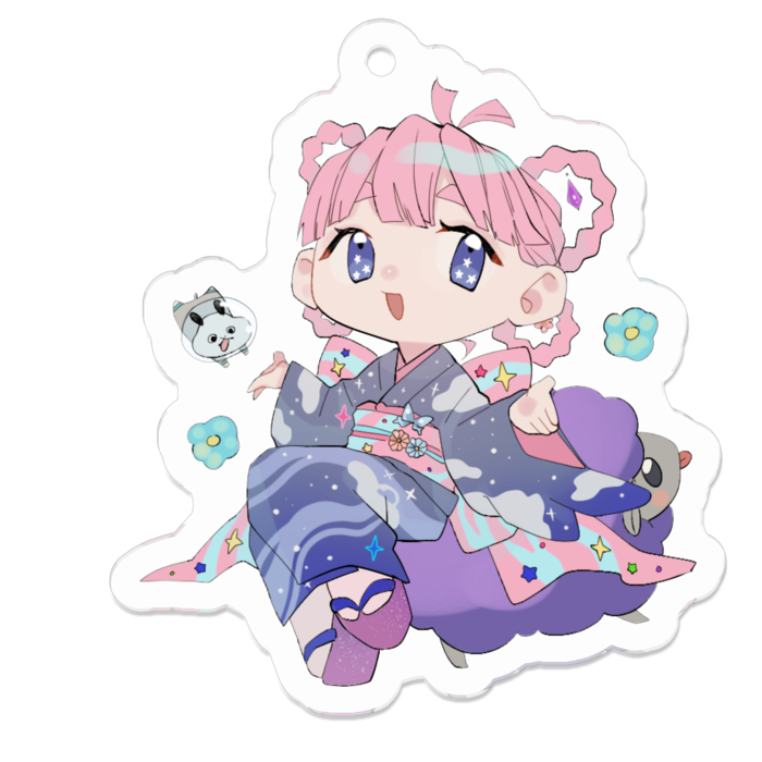 アクリルキーホルダー - 50 x 50 (mm)