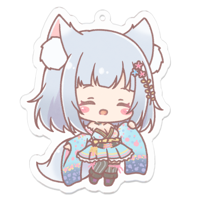 アクリルキーホルダー（コーティング） - 70 x 70 (mm)