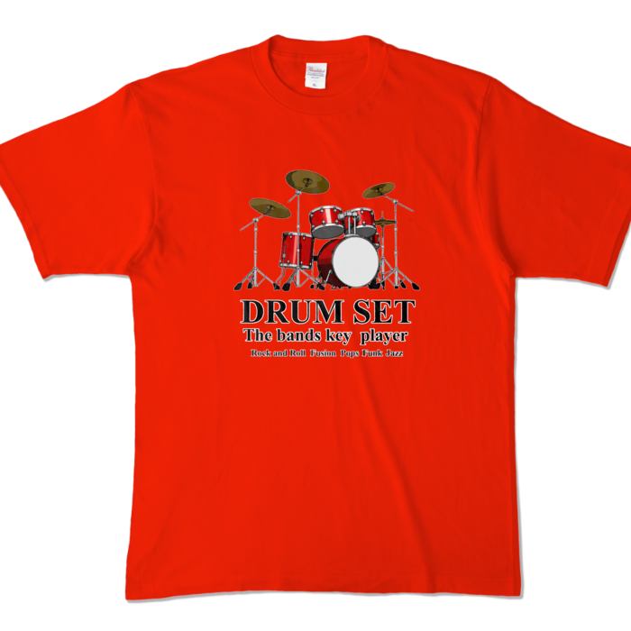 カラーTシャツ - XL - レッド (濃色)