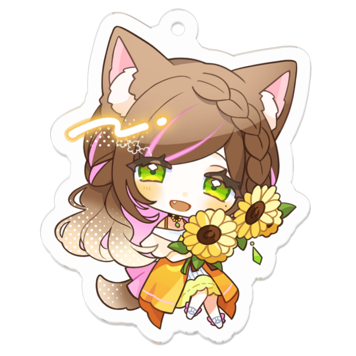 アクリルキーホルダー - 50 x 50 (mm)