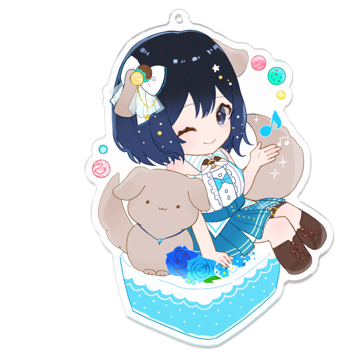 アクリルキーホルダー - 100 x 100 (mm)