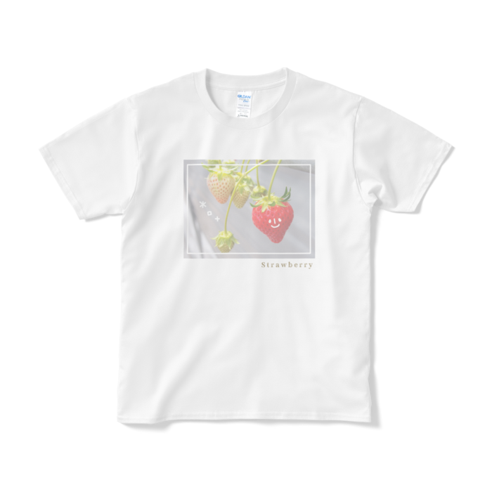 StrawberryTシャツ（短納期） - S - ホワイト
