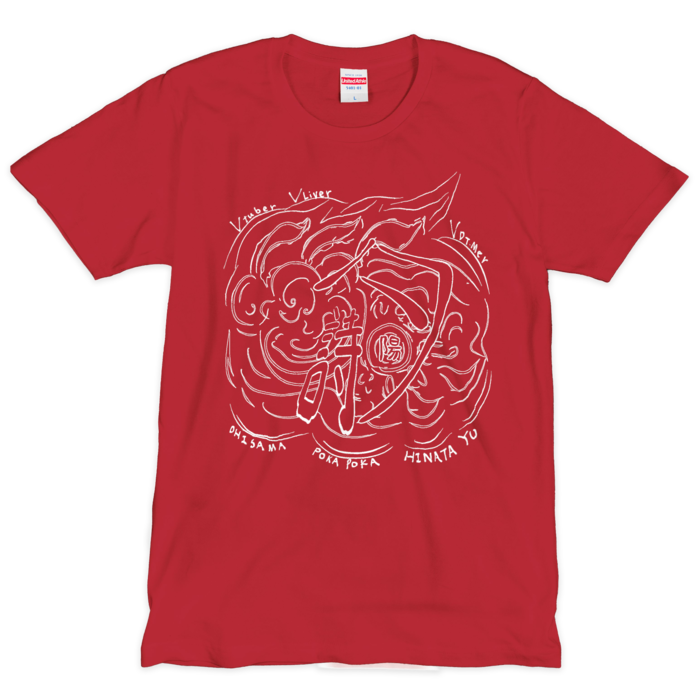 Tシャツ（赤白） - L - 1色(4)