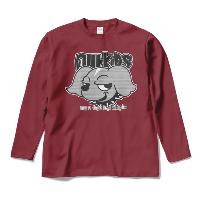 ロングスリーブTシャツ - M - バーガンディ