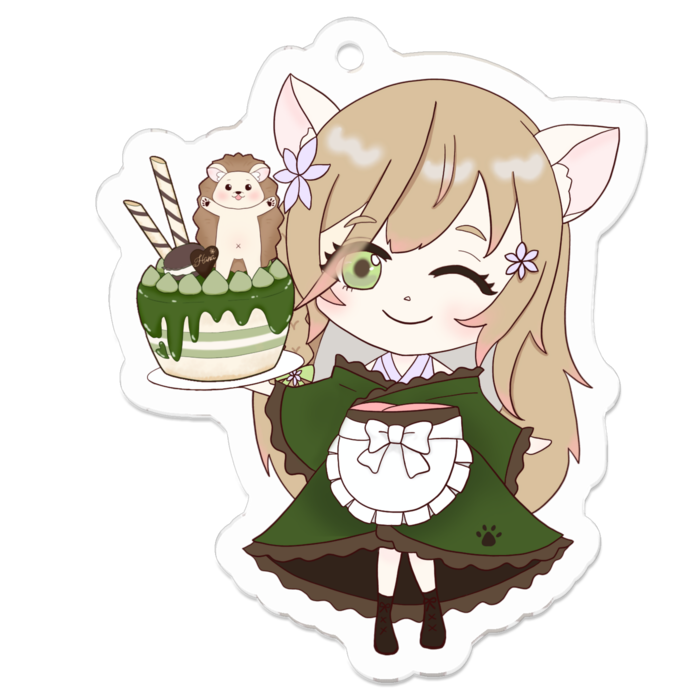 アクリルキーホルダー - 50 x 50 (mm)(ウィンク)