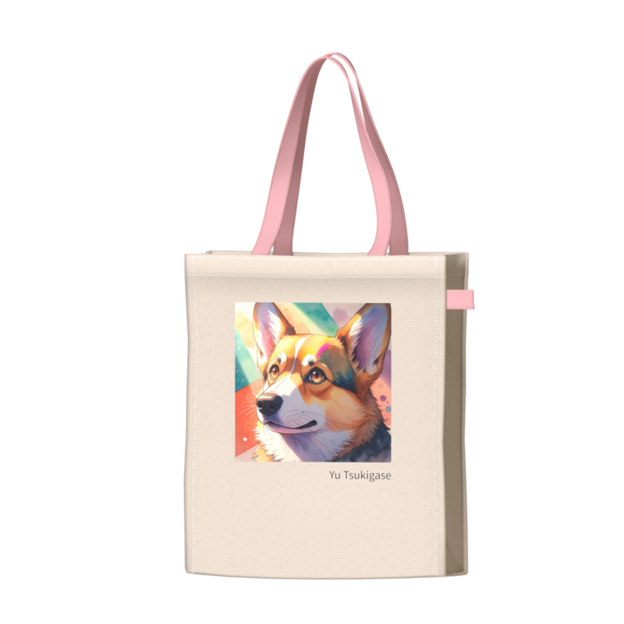 ツートンカラーバッグ - ピンク - W34 × H41 × D14cm