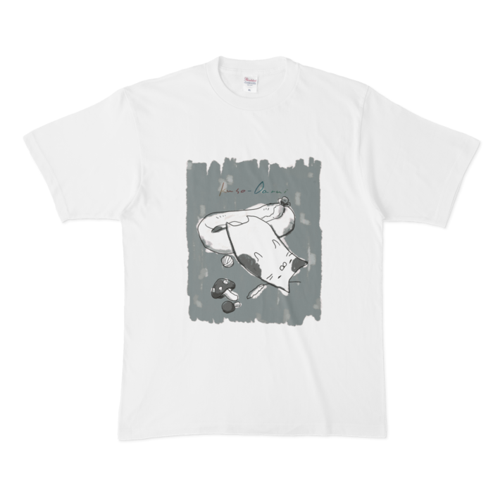 Tシャツ(猫) - XL - 白(1)