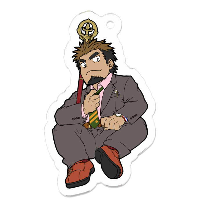 アクリルキーホルダー（コーティング） - 50 x 50 (mm)