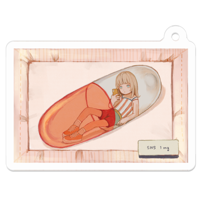 アクリルキーホルダー - 50 x 50 (mm)