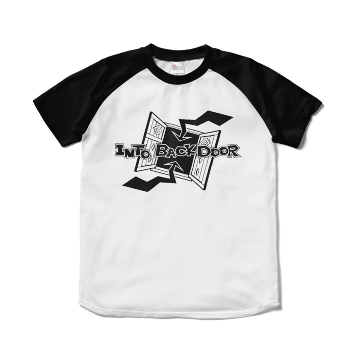 ラグランTシャツ - S - ホワイト×ブラック