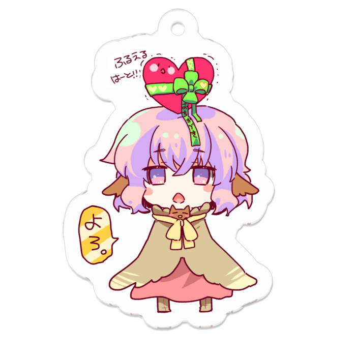 アクリルキーホルダー（コーティング） - 50 x 50 (mm)