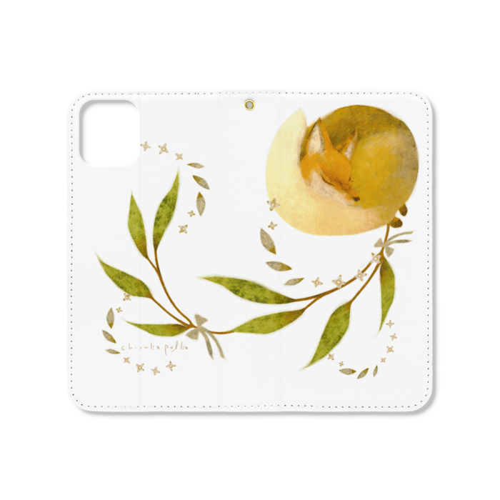 手帳型iPhoneケース（ベルトなし） - iPhone 11 - ストラップ穴 あり