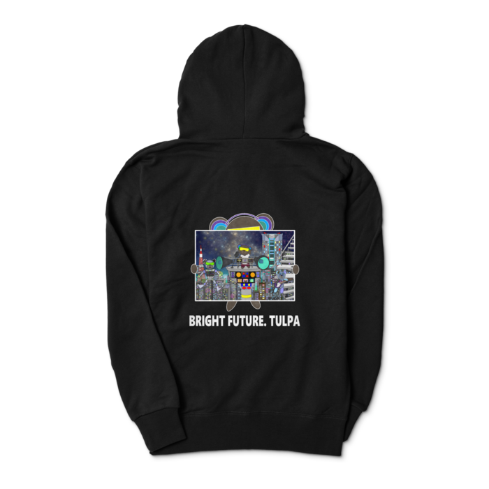 ジップパーカー - S - 背面