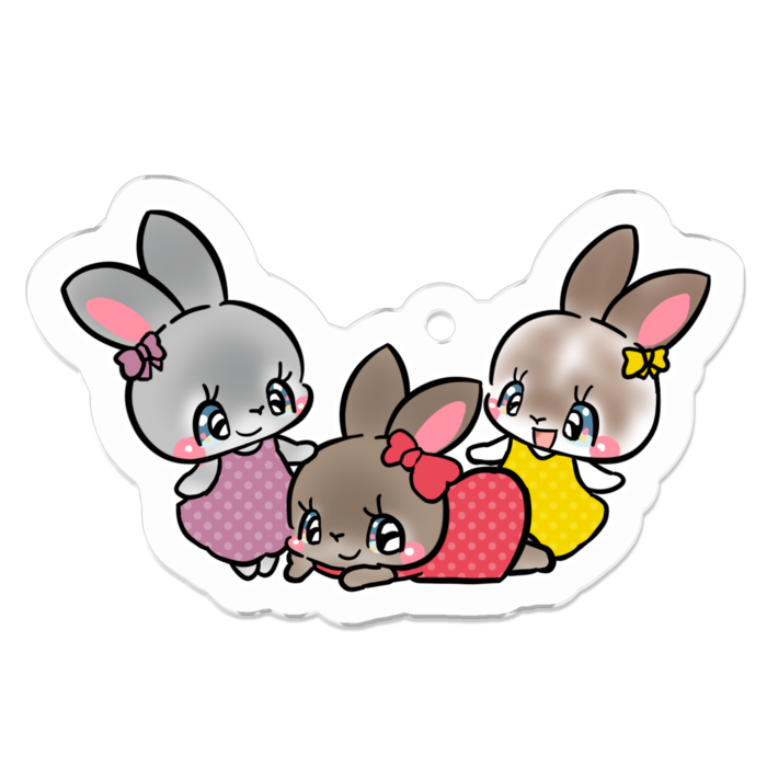 アクリルキーホルダー - 50 x 50 (mm)