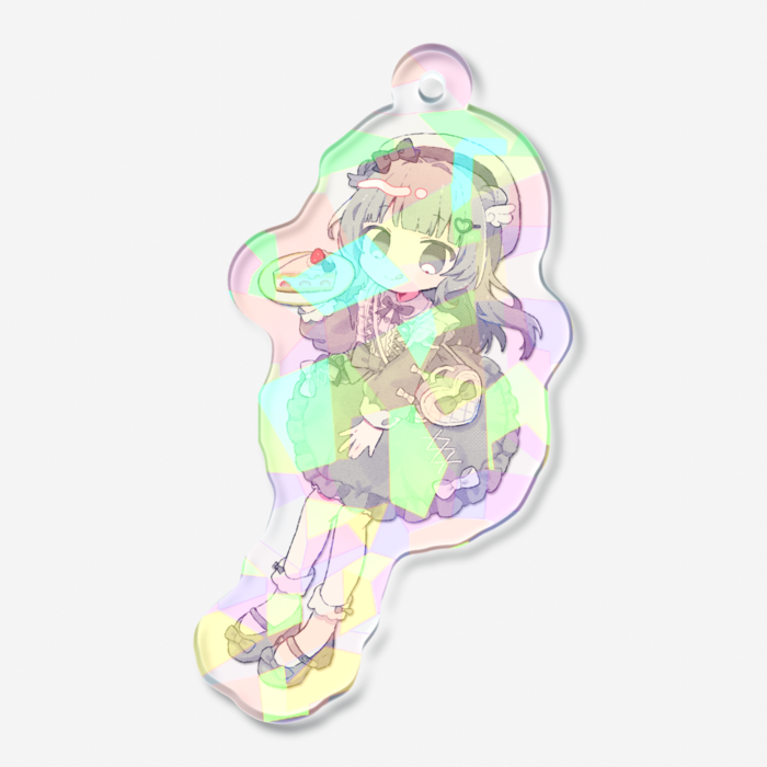 ホログラムアクリルキーホルダー - 50 × 50mm