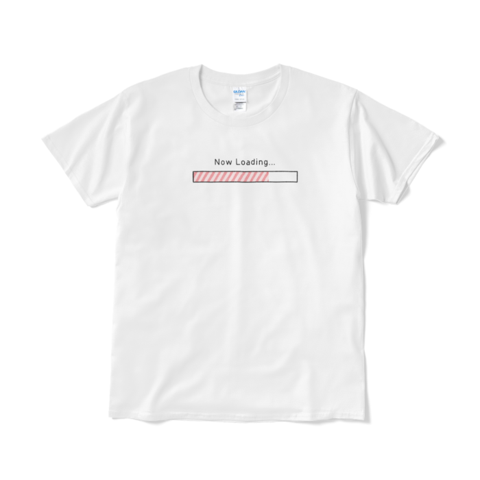Now Loading（ピンク）Tシャツ - L - ホワイト