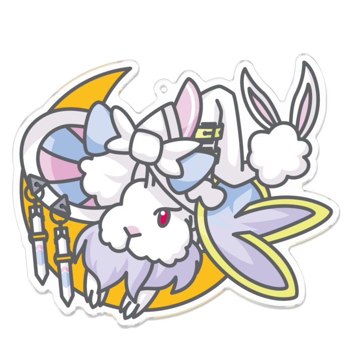 なんウサ(赤目)アクキー(L)