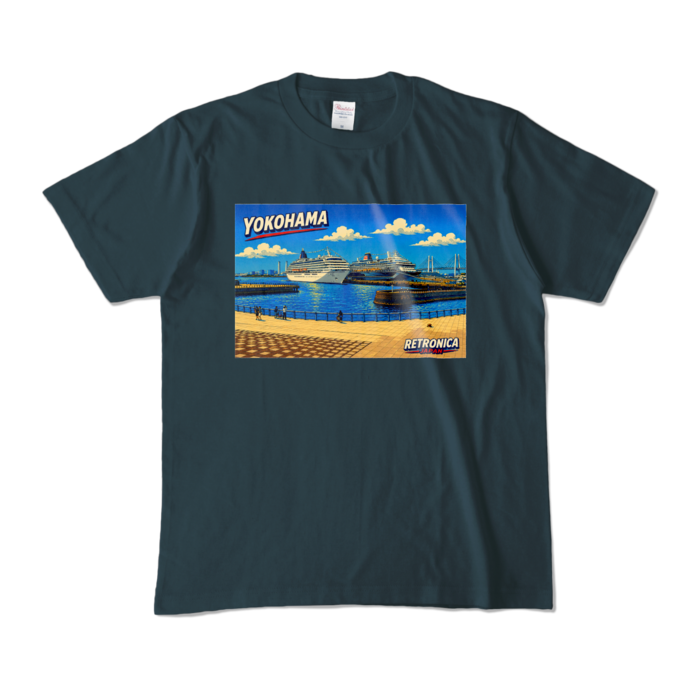 カラーTシャツ - M - デニム (濃色)