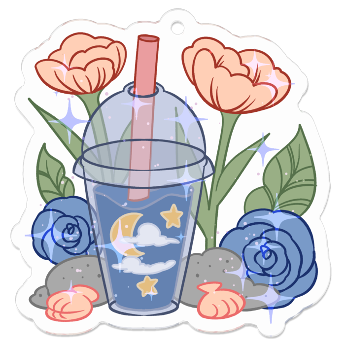 アクリルキーホルダー - 50 x 50 (mm)