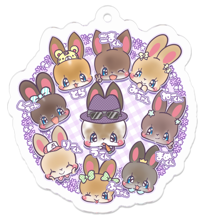 アクリルキーホルダー - 50 x 50 (mm)