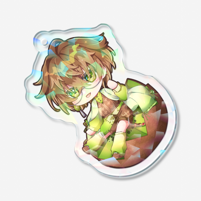 ホログラムアクリルキーホルダー - 50 × 50mm
